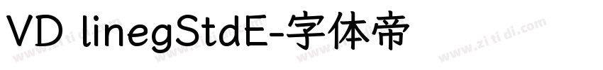 VD linegStdE字体转换